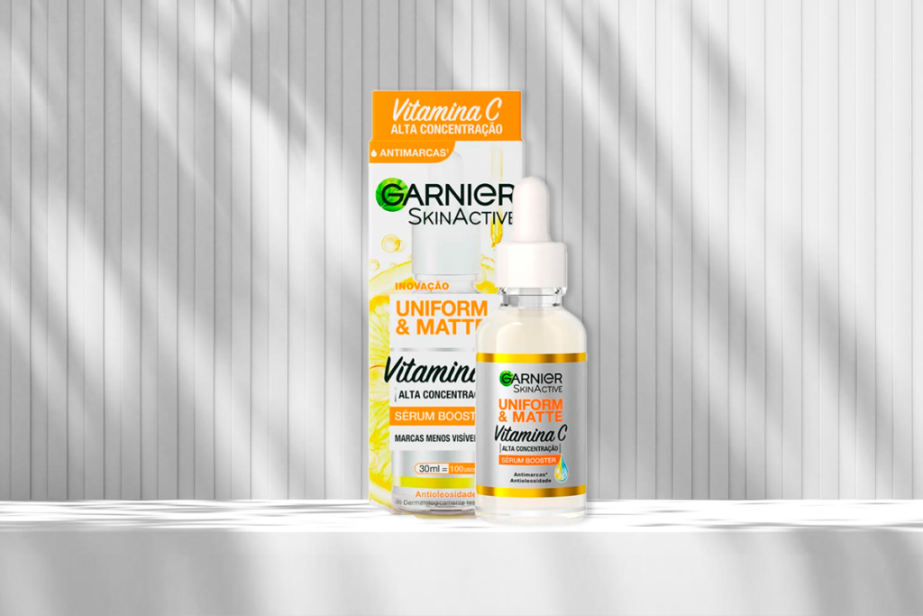 Vitamina C Garnier: Uniform & Matte Sérum Booster