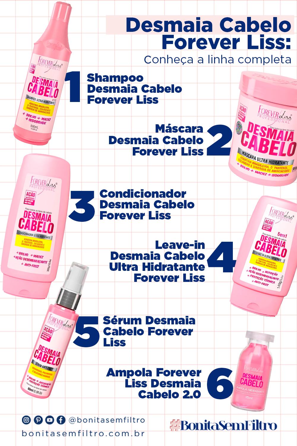 Desmaia Cabelo Forever Liss: conheça a linha - Bonita Sem Filtro