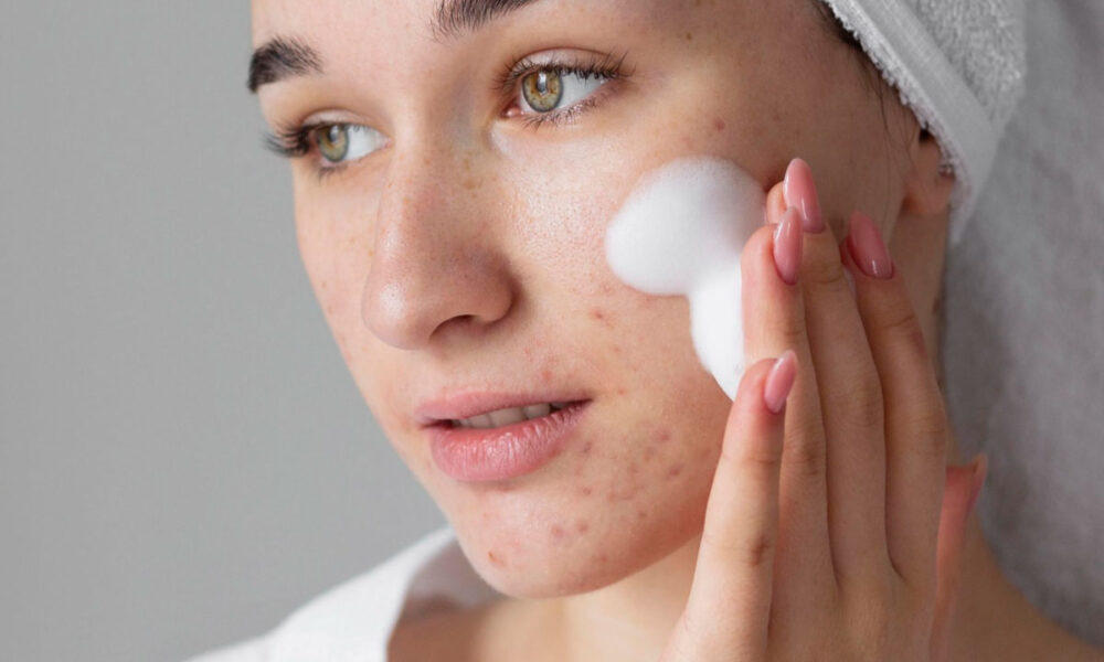 Espuma de limpeza facial