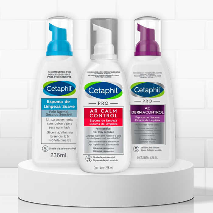 Espuma de Limpeza Cetaphil: Conheça as Opções da Marca Espuma de Limpeza Cetaphil