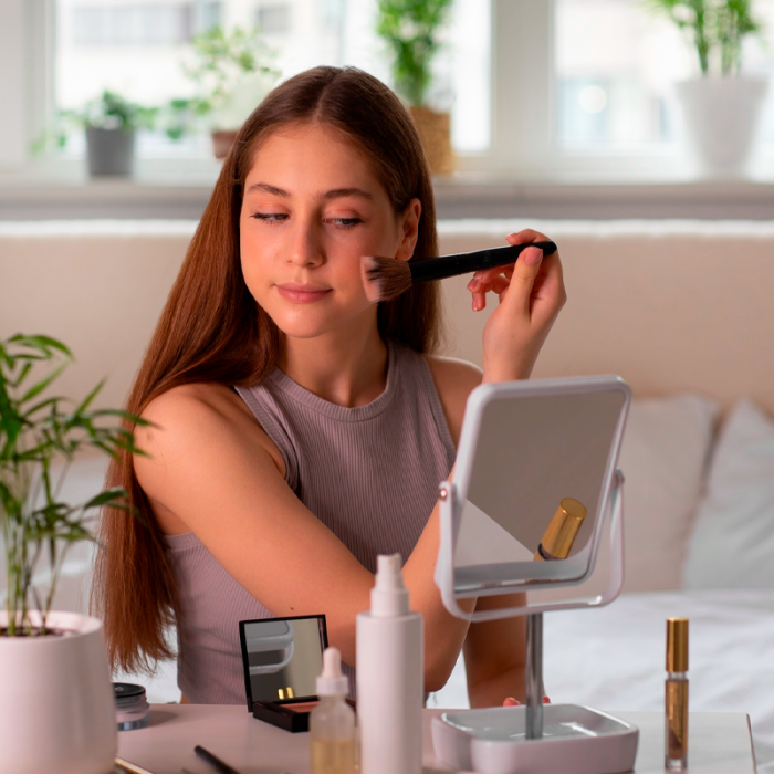 Maquiagem resistente ao calor