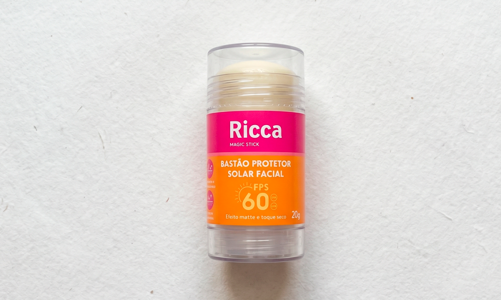 Resenha Bastão Facial Protetor Solar FPS60 Ricca