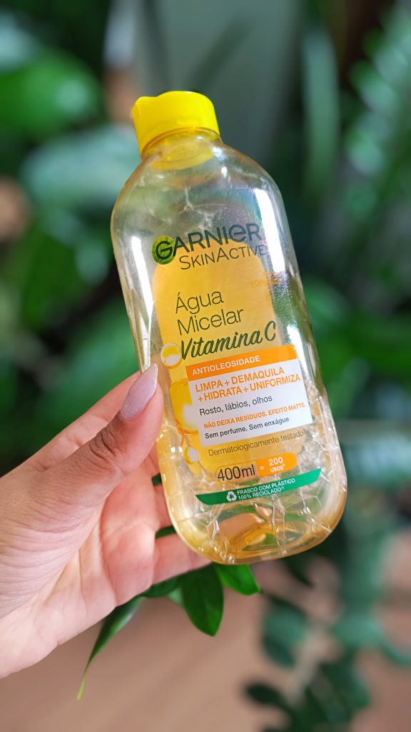 Resenha Água Micelar Garnier SkinActive Vitamina C Antioleosidade