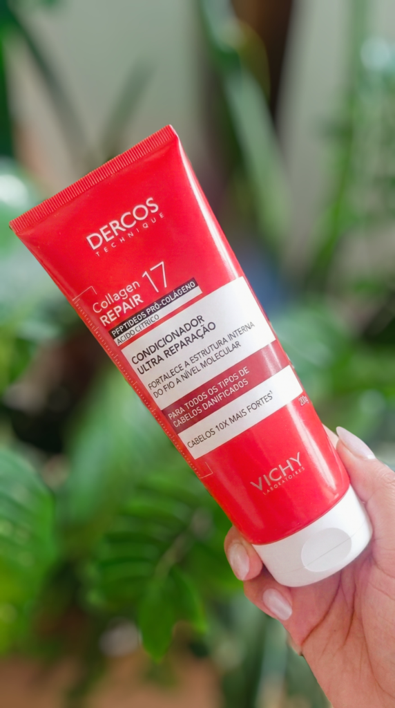 Resenha Condicionador Vichy Dercos Collagen Repair 17 Ultra Reparação