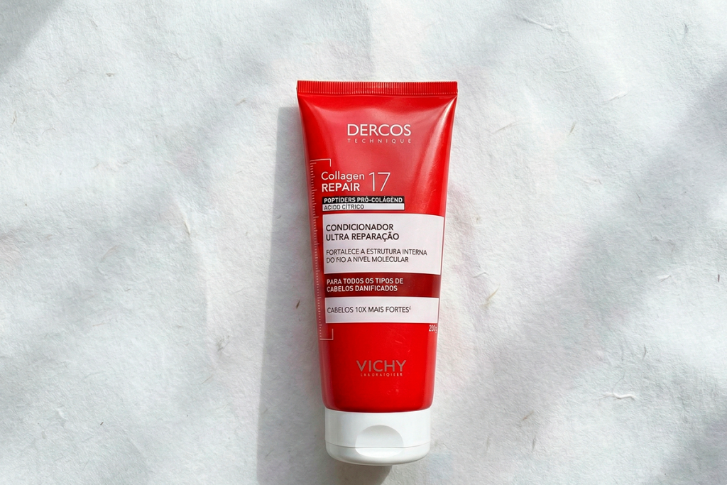 Resenha Condicionador Vichy Dercos Collagen Repair 17 Ultra Reparação