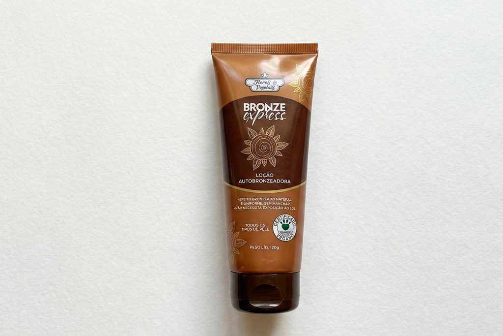 Resenha Loção Autobronzeadora Bronze Express Sem Sol Flores e Vegetais