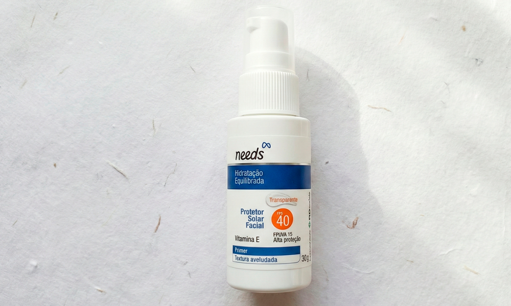 Resenha Primer Facial com Protetor Solar FPS 40 Needs Hidratação Equilibrada