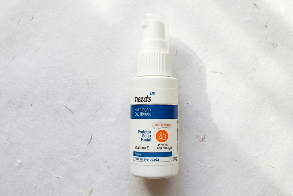 Resenha Primer Facial com Protetor Solar FPS 40 Needs Hidratação Equilibrada