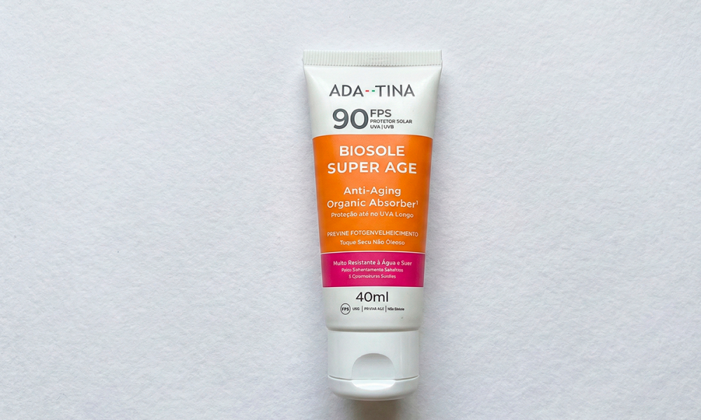 Resenha Protetor Solar Facial Ada Tina Biosole Super Age FPS 90
