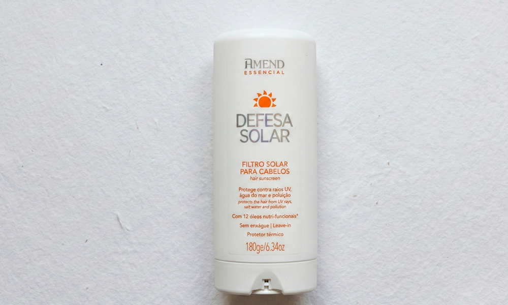 Resenha Filtro Solar para Cabelos Amend Defesa Solar
