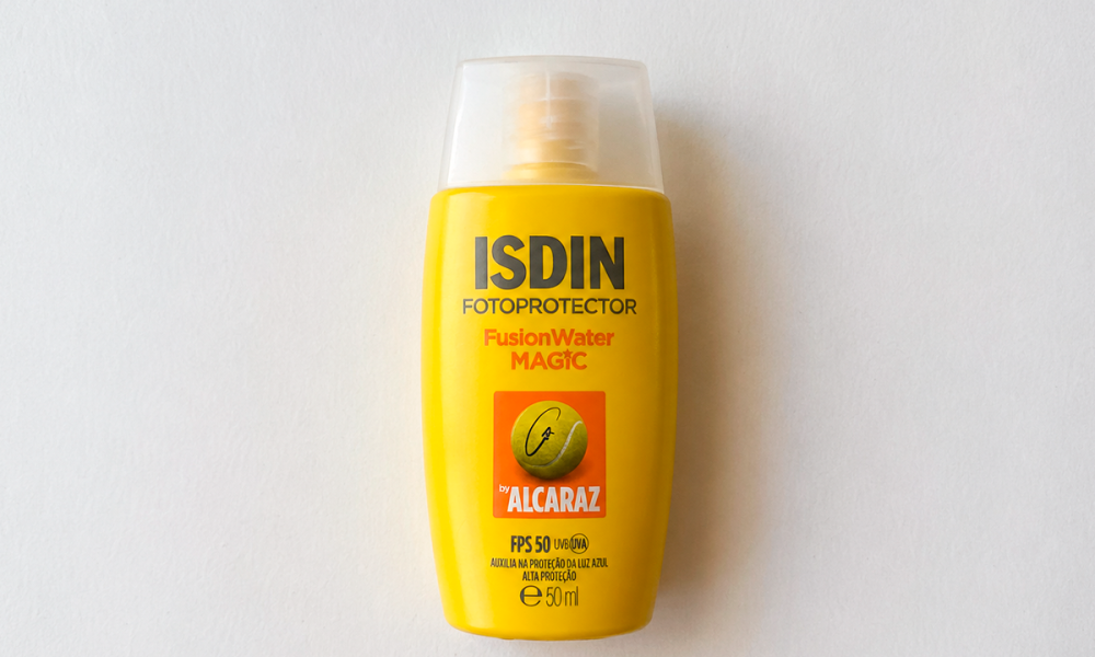Resenha Protetor Solar Facial ISDIN FusionWater Magic by Alcaraz FPS50