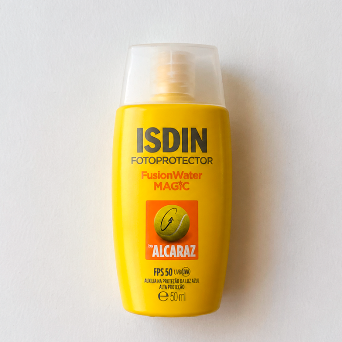 Resenha Protetor Solar Facial ISDIN FusionWater Magic by Alcaraz FPS50