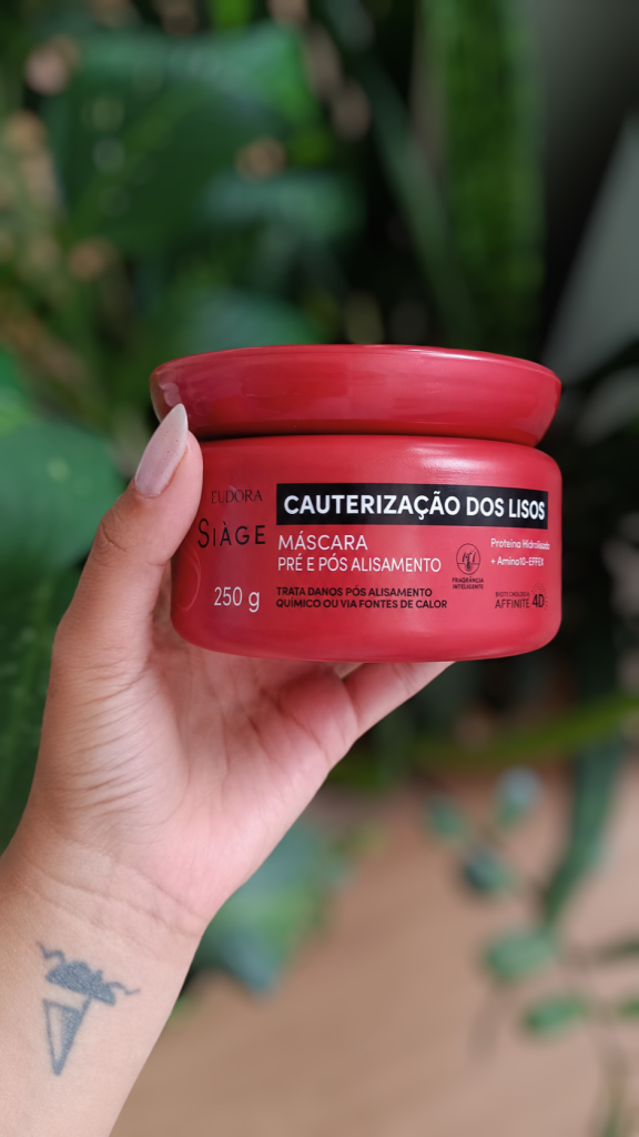 Resenha Máscara Capilar Eudora Siàge Cauterização dos Lisos
