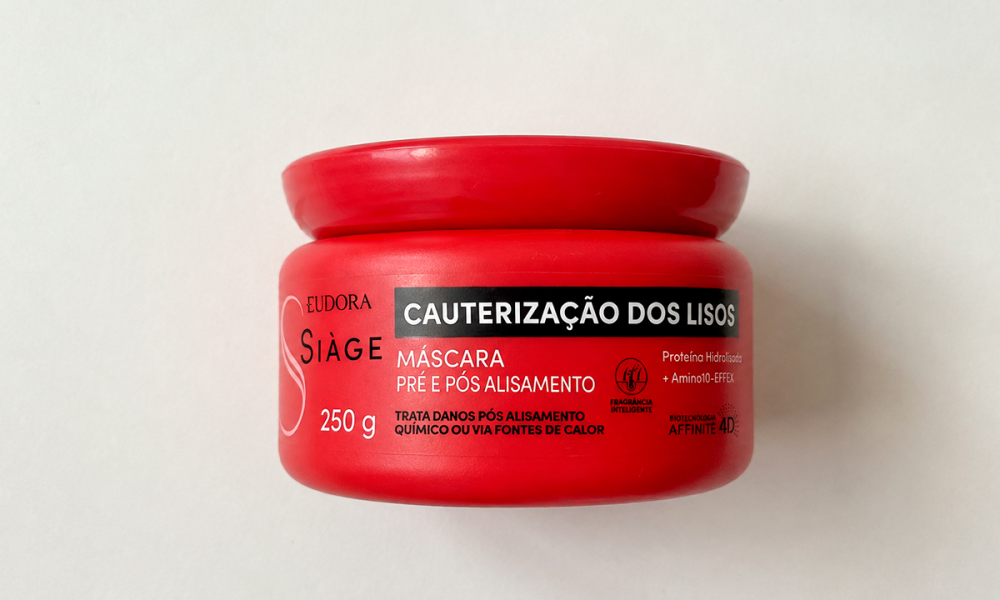 Resenha Máscara Capilar Eudora Siàge Cauterização dos Lisos