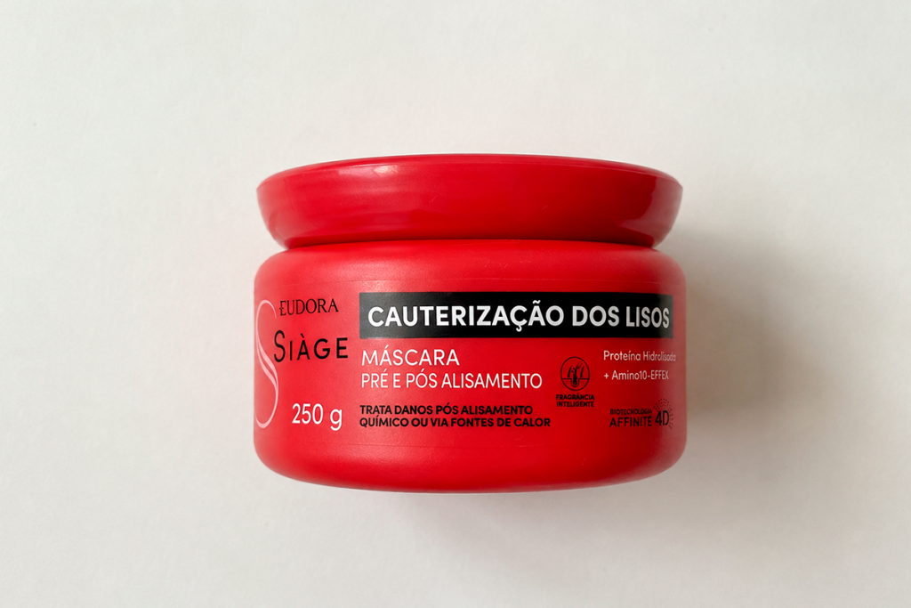 Resenha Máscara Capilar Eudora Siàge Cauterização dos Lisos