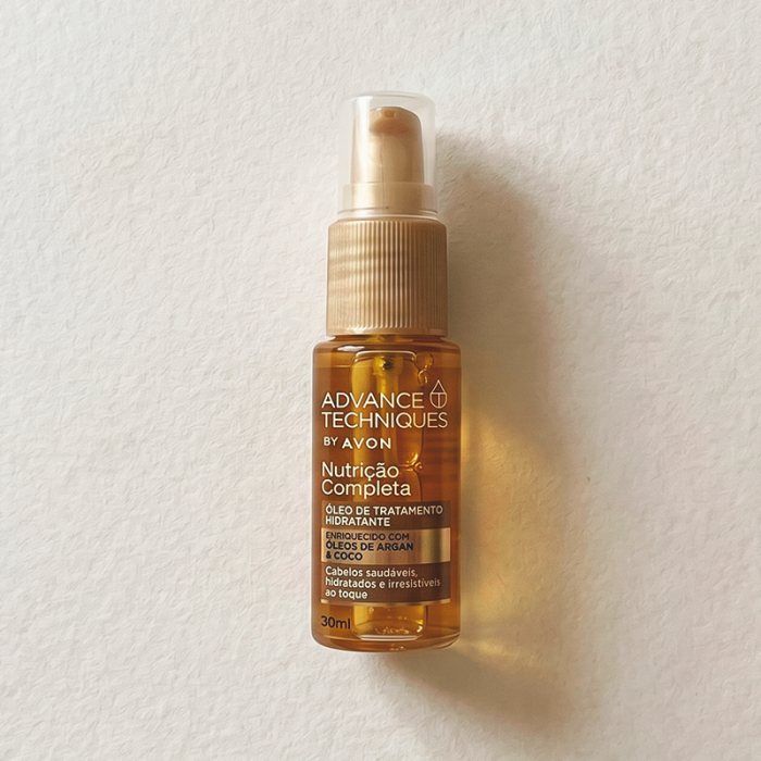 Resenha Óleo de Tratamento Hidratante Avon Advance Techniques Nutrição Completa