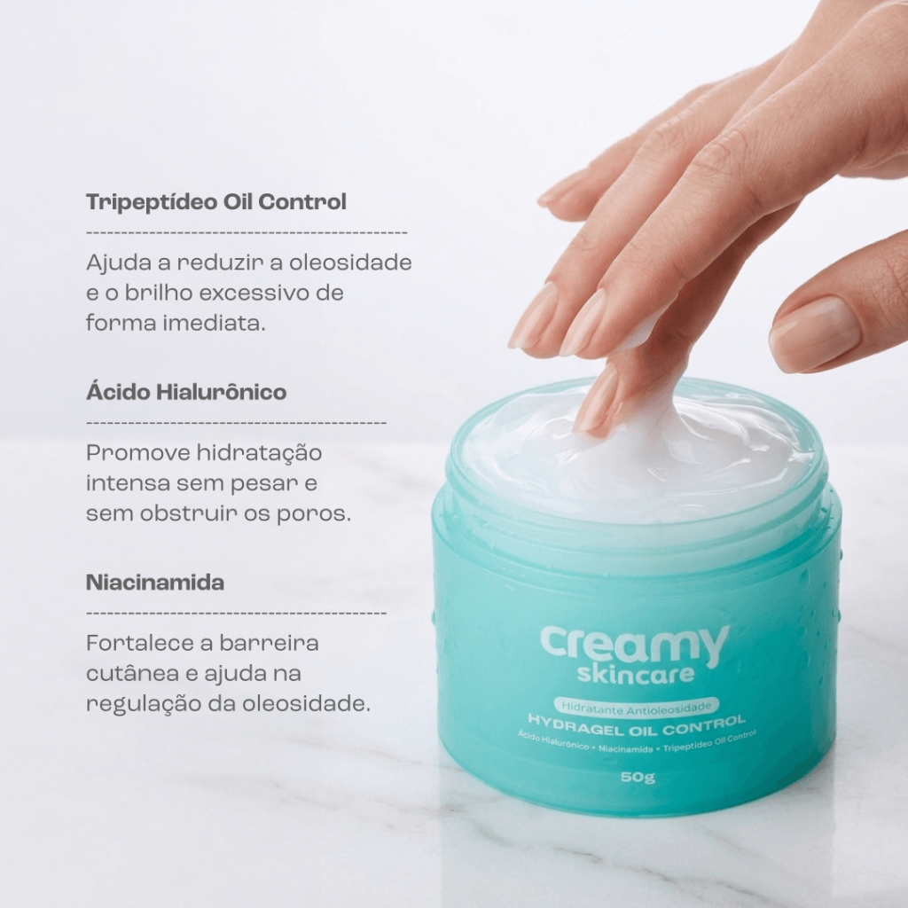 A fórmula do Hydragel Oil Control Creamy